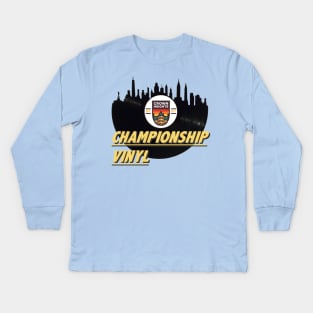 Championship Vinyl Record Store "High Fidelity" Kids Long Sleeve T-Shirt